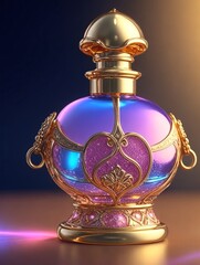 A surreal extraordinary perfume bottle	
