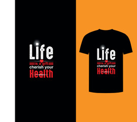 Minimal medical typography T-shirt vector