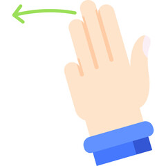 Three Fingers Left Icon