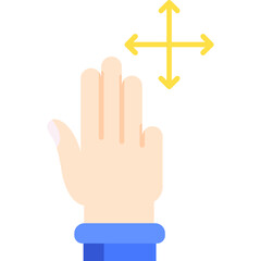 Three Fingers Move Icon
