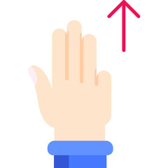 Three Fingers Up Icon