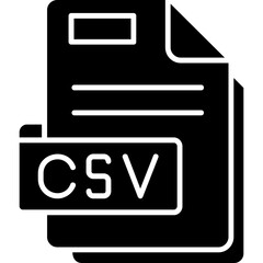 Csv File Format Icon