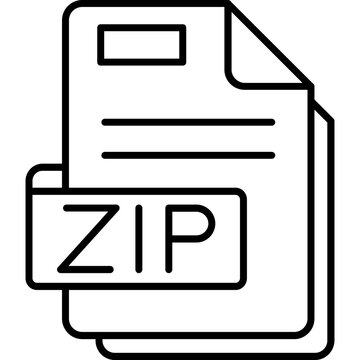 Zip File Format Icon