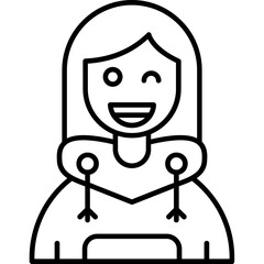 Wink Teenage Girl Icon