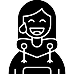 Sweat Teenage Girl Icon