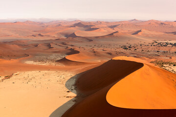 Fototapeta na wymiar Aerial View of the Namib Desert