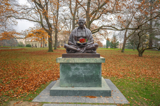 Mahatma Gandhi Statue - Geneva, Switzerland