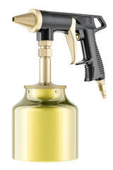 Portable Sand Blaster Gun, 3D rendering isolated on transparent background