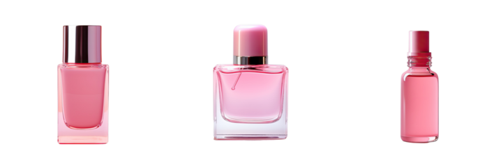 Png Set Pink lacquer against transparent background