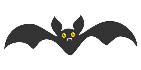 Vector icon of vampire bat for Halloween.