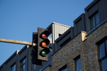 traffic lights over the road
