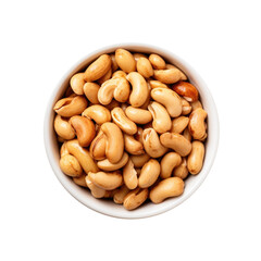 Bowl of Peanuts Isolated on a Transparent Background