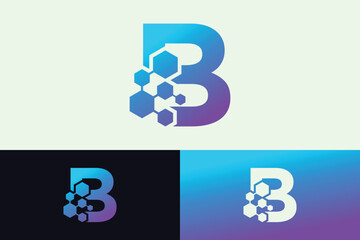 letter technologi logo design with modern concept