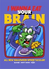 Fototapeta premium I wanna eat your brain