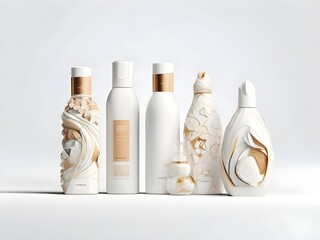 product bottles with shapes