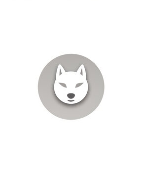 minimalist dog symbol or logo 3