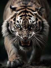 Obraz premium Close up of a tiger face