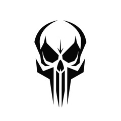 Artistic metal skull. Suitable with hard rock, scary, and metal design needs.