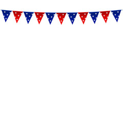 Obraz premium Vector uk flag garland. union jack pennants chain. british party bunting decoration. great britain flags