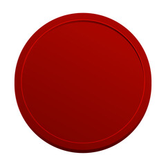 Vector the red 3d huge dot on white background