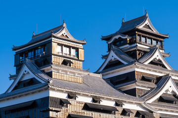 秋晴れ空に映える城風景
Castle scenery that shines in the clear autumn...