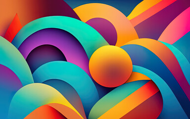 Abstract Gradient Textures background with Generative AI.