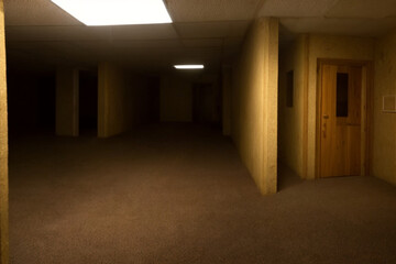 Backrooms Liminal Space Realistic