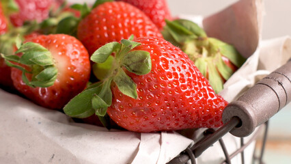 Healthy strawberry smoothie
