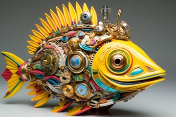 魚ロボット,Generative AI AI画像