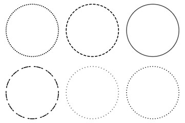 simple circle set PNG transparent