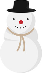 크리스마스 눈사람 벡터 일러스트