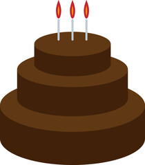 기념일 케이크 벡터 일러스트