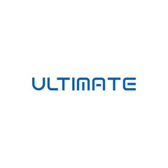 Ultimate wordmark logo icon vector template.eps