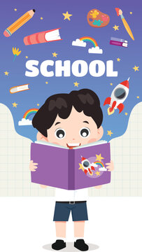 child with book