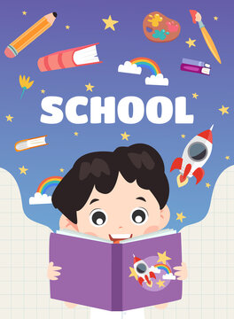 child with book