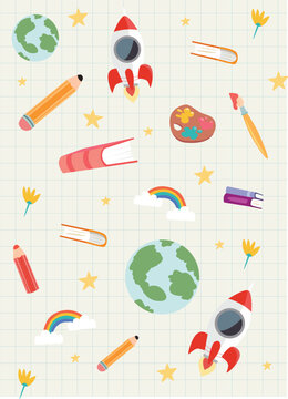 background school pattern
