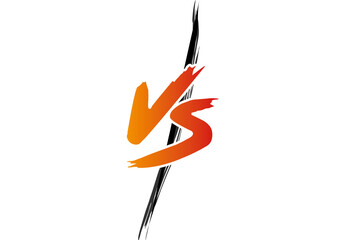VS letters. Versus Illustration