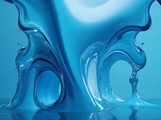 Abstract Fluid wallpaper background, Generative AI