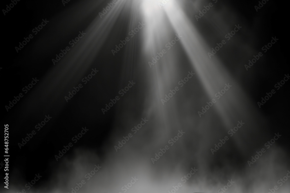Aufkleber lights flares background with smoke fog glow light bright for overlay spot light background for desi