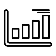 bar Chart icon, line icon style