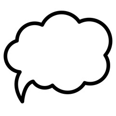speech bubble, thingking, communication icon