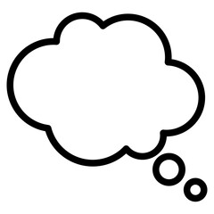 speech bubble, thingking, communication icon