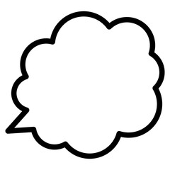 speech bubble, thingking, communication icon