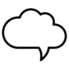 speech bubble, thingking, communication icon