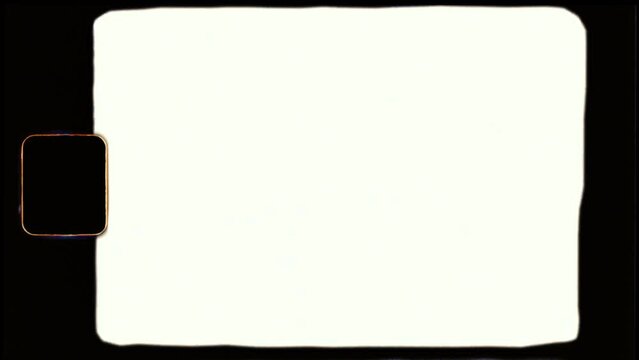 8mm Expired Film Frame Matte 4K Video Overlay Background Loop