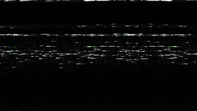 Vintage VHS Distortion 4K Video Overlay Background Loop