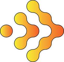 
abstract logo design illustration ert background design.