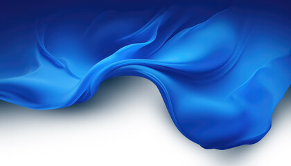 Blue Silk Waves Background