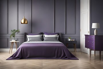 interior of a bedroom with beautiful room furniture 