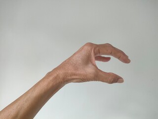 hand of the person